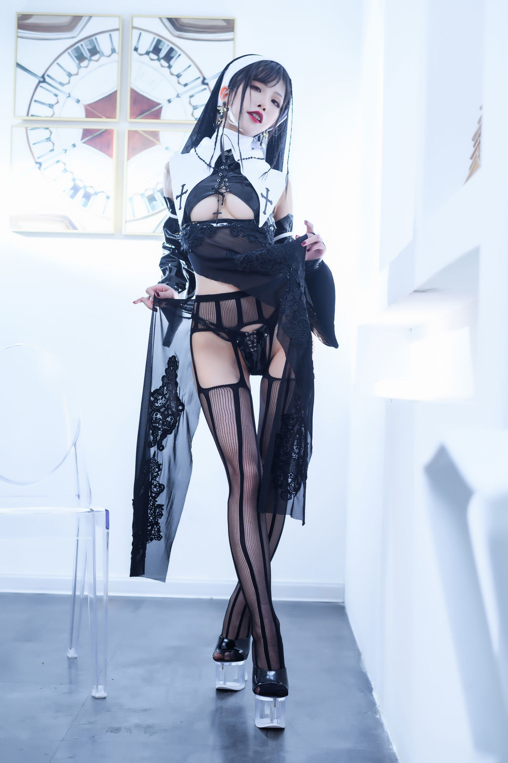 [Cosplay写真]动漫博主水淼aqua修女插图8